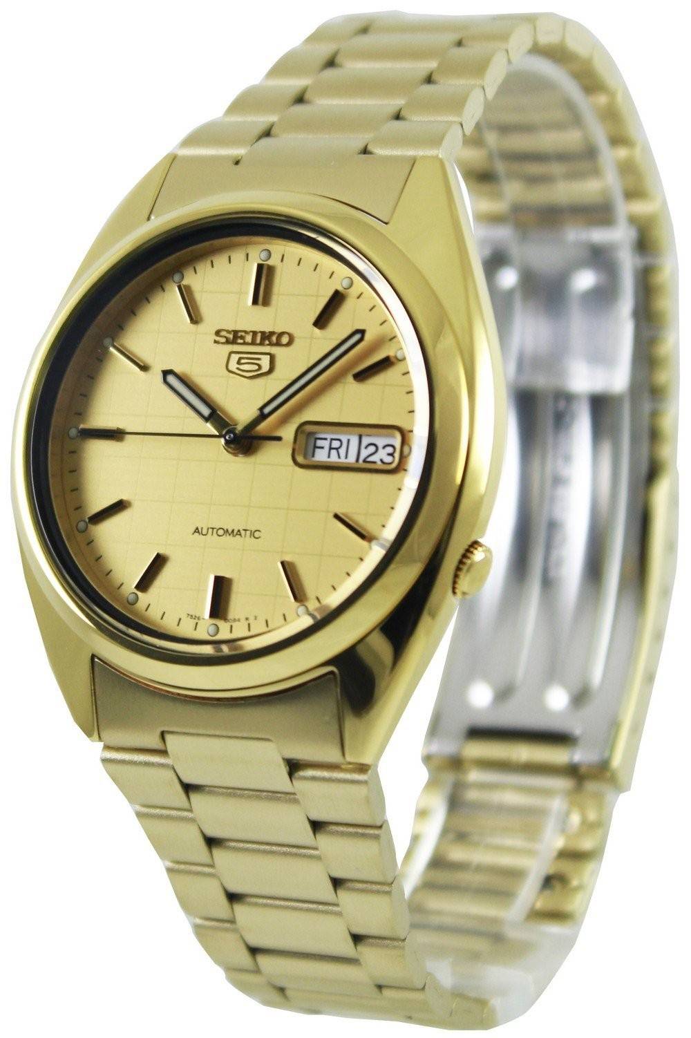 Seiko 5 Automatic Gold Dial SNXL72K1 SNXL72K Men s Watch