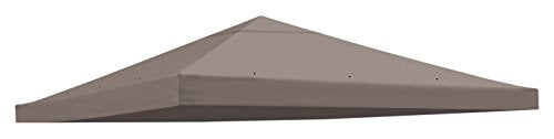 BenefitUSA Replacement 10'X10'Gazebo Canopy top Patio Pavilion Cover Sunshade Polyester Single Tier Taupe