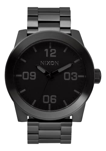 NIXON Corporal SS A346. 100m Water Resistant XL Mens Watch 48mm Watch Face. 24mm Stainless Steel Band