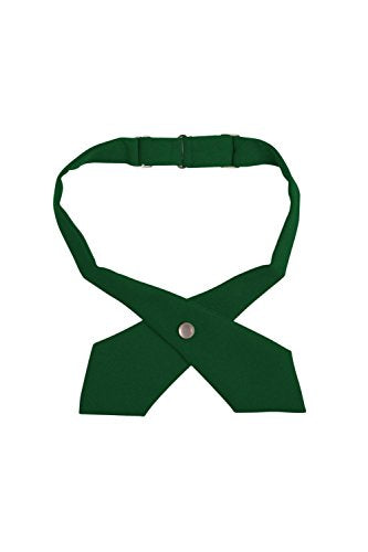 French Toast Girls' Adjustable Cross Tie Solid, Hunter, One Size