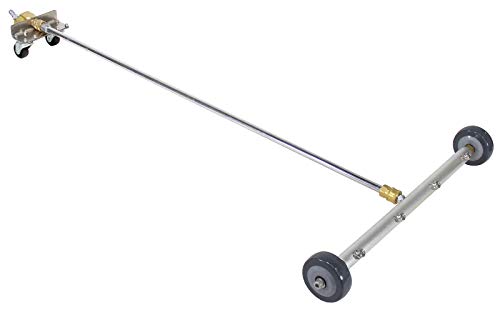 Erie Tools 19" Undercarriage Surface Cleaner 4 Spray Tip Nozzles 4000 PSI with Swivel Fittings and Wheels