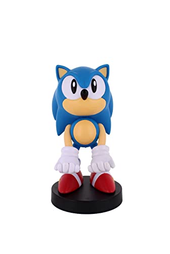 Exquisite Gaming: Sonic - Mobile Phone Gaming Controller Holder, Sonic The Hedgehog Device Stand, Cable Guys, Sony Licensed Figure