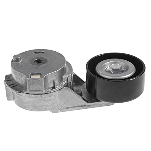 AUQDD 38178 Belt Tensioner w/Pulley Assembly Fit For 04-07 Bu-ick Rainier /04-12 Chevy Colorado /02-09 Trailblazer /04-12 GMC Canyon /02-09 Envoy /06-10 Hummer H3 /03-08 Isuzu Ascender