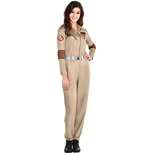 Party City Classic Ghostbusters Halloween Costume for Women, Small 2-4, Includes Badges Multicolor