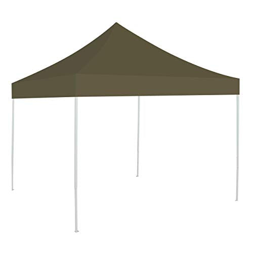 BenefitUSA G241-TAUPE Top for Ez pop Up 10'X10' Gazebo Cover Patio Pavilion plyester-Taupe Canopy Replacement