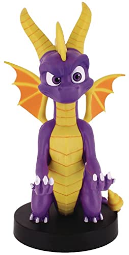 Exquisite Gaming: Spyro The Dragon - Original Mobile Phone Gaming Controller Holder, Device Stand, Cable Guys, Licensed Figure