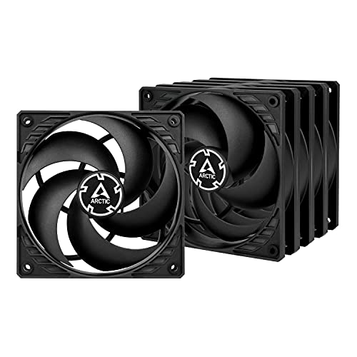 ARCTIC P12 5 Pack - PC Fans, 120mm Case Fan, Pressure-optimised, Quiet Motor, Computer, Fan Speed: 1800 RPM - Black