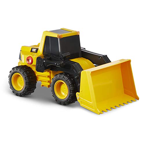 CAT Construction Toys, Construction 11.5" Power Haulers Wheel Loader, Realistic Lights Sounds, Motion Drive Technology, Working Features, and Interactive Play for Ages 3+