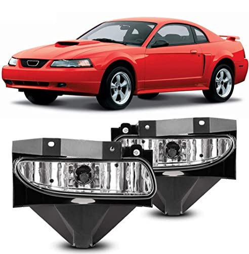 Winjet OEM Series for 1999 2000 2001 2002 2003 2004 Ford Mustang GT except Cobra Driving Fog Lights