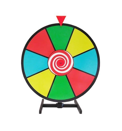 12 Inch Dry Erase Spinning Prize Wheel with Desktop Stand