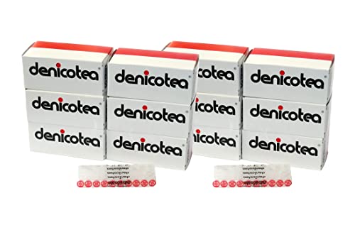 Denicotea Regular Crystal Filters - 50 Count - Pack of 12-600 Filters Total - Reduce Tar Carcinogens - Will Not Affect Taste or Flavor - Reduce Staining of Skin - 10106