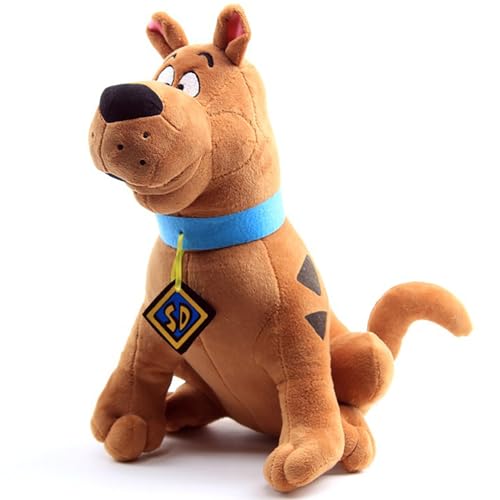 ZJYJING Plush Animal Brown Plush Dog Toy, Cute Cartoon Dog Stuffed Plush Pillow Toy Adult Children Birthday Plush Toy 13.7"