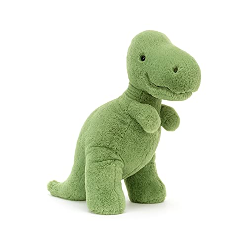 Jellycat Fossilly T-Rex Dinosaur Stuffed Animal, Medium 11 inches Dinosaur Plush Toy Classic Children's Gift