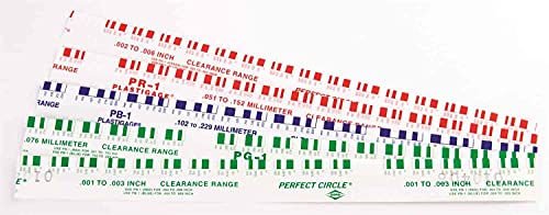 JEGS Plastigauge Kit Made in USA Color-Coded Sizing Soluble in Oil Kit Includes Two Green, Two Red, and One Blue Plastigauge