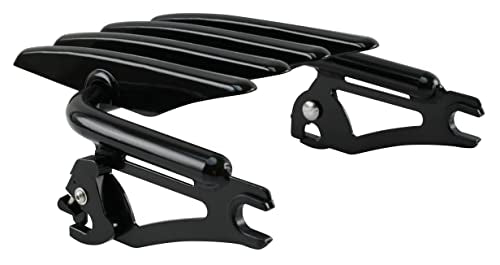 YHMOTO Stealth Detachable Luggage Rack Compatible for Harley Touring Street Glide Road King Electra Glide 2009-2022 Black