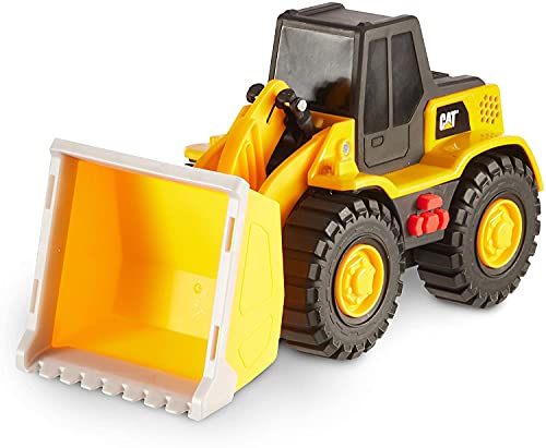 CAT Construction Toys, 10" Tough Machines Toy Front Loader With Lights Sounds, Realistic Lights Sounds + Rumbling Action, Ages 3+