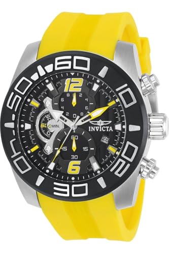 Invicta Men's 22808 Pro Diver Analog Display Quartz Yellow Watch