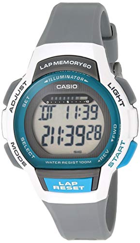 Casio Women's Runner Series Digital Display Quartz Black/White Watch LWS1000H-1AV