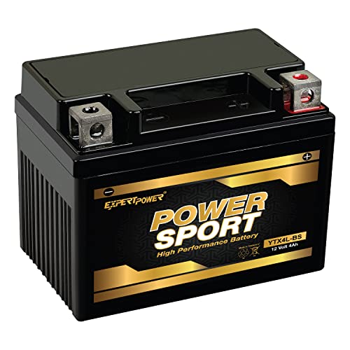 YTX4L-BS, YT4L, YTX4L, YT4L-BS, GTX4L-BS, GT4L-BS, GTX4L, GT4L Replacement 12V3AH WPX4L-BS Sealed AGM for Arctic Cat, Polaris, BRP, Can-Am Motorcycle, Scooter, ATV Batteries ExpertPower