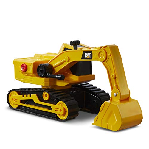 CAT Construction Toys, Power Haulers Excavator, Yellow Construction Vehicle with Motion Drive Technology and Lights Sounds, for Kids and Toddlers Ages 3+