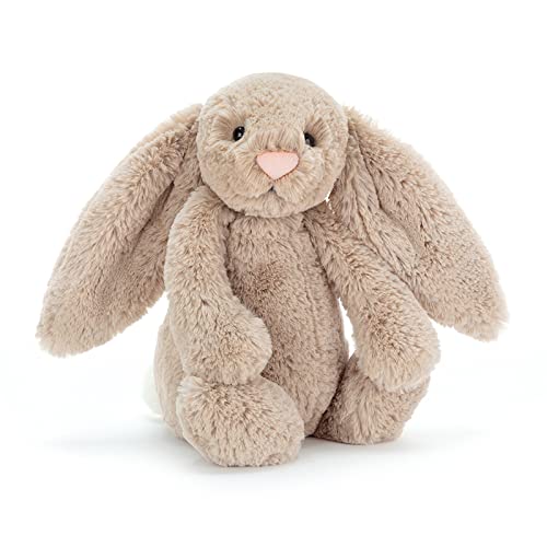 Jellycat Bashful Beige Bunny Stuffed Animal, Medium 12 inches Rabbit and Bunny Plush Toy Classic Children's Gift