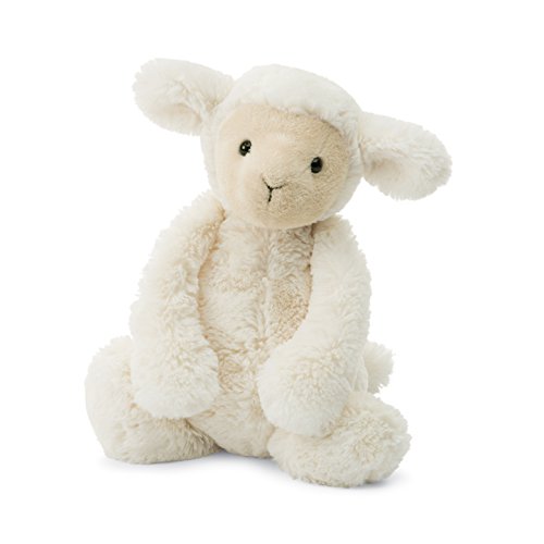 Jellycat Bashful Lamb Stuffed Animal, Small, 7 inches