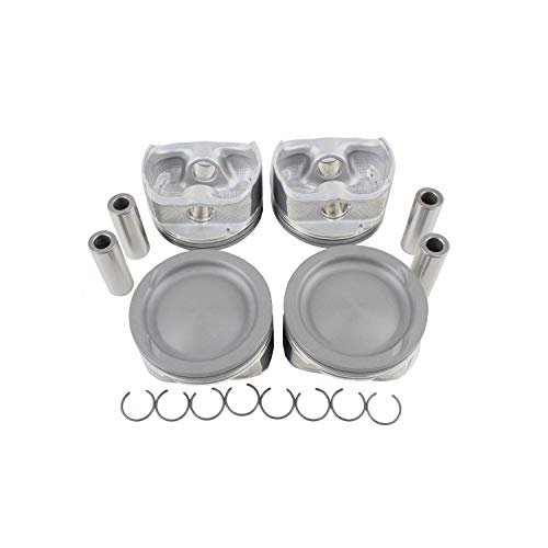 DNJ P484 Piston Set for 2009-2015 / Ford, Mazda, Mercury / 3, 5, 6, CX-7, Escape, Fusion, Mariner, Milan, Transit Connect / 2.5L / DOHC / L4 / 16V / 152cid / VIN 5, VIN 6, VIN A, VIN H, VIN L, VIN M