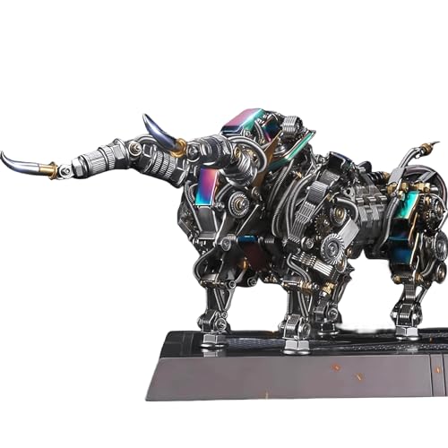 ZUNPINSPACE Adult 3D Metal Puzzles Bison Metal Model Kits 3D Metal Puzzles Mechanical Bulls Building Blocks Difficult DIY Assembly - High-end Gifts for Men