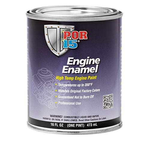 POR-15 High Temperature Engine Paint, Engine Enamel, 16 Fluid Ounces, Ford Corporate Blue