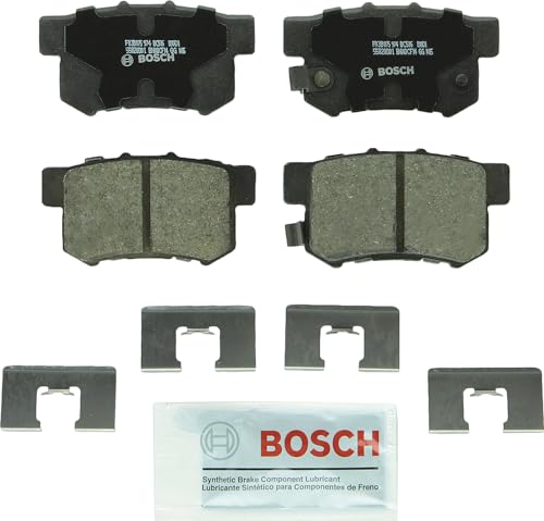 BOSCH BC536 QuietCast Premium Ceramic Disc Brake Pad Set - Compatible with Select Acura CL, EL, Integra, Legend, RDX, RL, TL Honda Civic, CR-V, Element, Odyssey Isuzu Oasis REAR