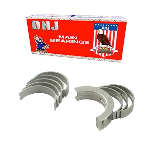 DNJ MB4214 Standard Main Bearing Set For 03-10 Ford/E-350 Super Duty, E-450 Super Duty, F-250 Super Duty, F-350 Super Duty, F-450 Super Duty, F-550 Super Duty, E-350 Club Wagon, Excursion 6.0L-6.4L