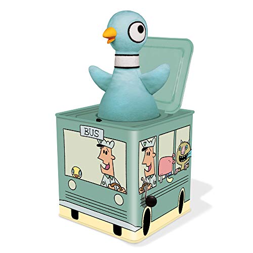 YOTTOY Mo Willems Collection Jack-in-The-Bus Musical Box w/Pigeon Plush Toy - 5.5x 5.5x 5.5