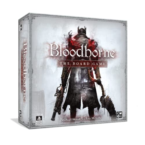 Bloodborne The Board Game Strategy/ Horror / Adventure Game Cooperative Game for Adults and Teens Ages 14+ 1-4 Players Average Playtime 60-90 Minutes Made by CMON