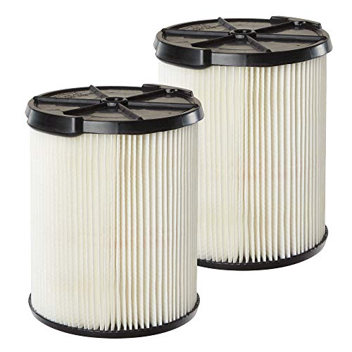 MULTI FIT Wet Dry Vac Filter VF7816TP Standard Replacement Wet/Dry Vacuum Cartridge Filter for Select CRAFTSMAN Shop Vacuum Cleaners 5-Gallon and Larger 2-Pack