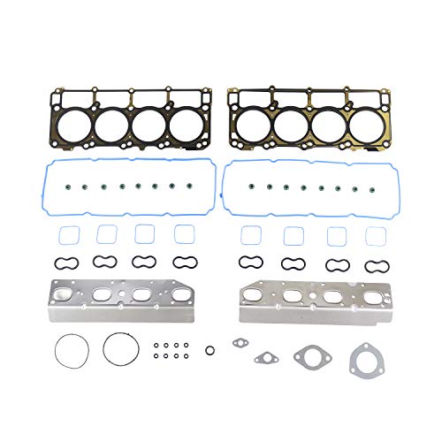 DNJ HGS1163 MLS Cylinder Head Gasket Set for 2009-2015 / Chrysler, Dodge, Jeep, Ram / 1500, 2500, 300, 3500, Aspen, Challenger, Charger, Commander, Durango, Ram 3500/5.7L / OHV / V8 / 16V