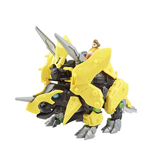 Zoids Hasbro Giga Battlers Tryke - Triceratops-Type Buildable Beast Figure with Motorized Motion - Toys for Kids Ages 8 and Up, 63 Pieces E4958