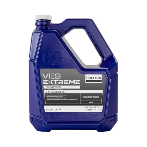 Polaris OEM Snowmobile VES Extreme Highest Performance Full Synthetic 2-Cycle Oil, 2-Stroke Snowmobiles, 1 Gallon, Synthetic, Qty 1, Part 2883732