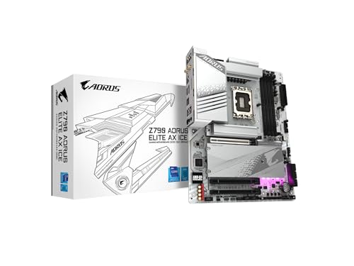 GIGABYTE Z790 AORUS Elite AX ICE LGA 1700/ Intel/ Z790 X/ATX/ DDR5/ 4 M.2/ PCIe 5.0/ USB 3.2 Type-C/Wi-Fi 6E/ 2.5GbE LAN/Q-Flash Plus/EZ-Latch Plus/Motherboard