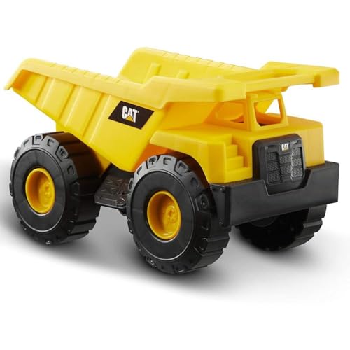 CAT Construction Toys, CAT Dump Truck Toy Construction Vehicle 10" Plastic Action Vehicle with Articulated Buckets for Indoor Outdoor Play. Ages 3+