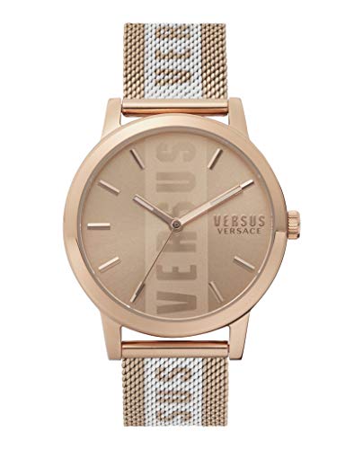 Versus Versace Barbes Collection Luxury Womens Watch Timepiece with a Rosegold Bracelet Featuring a Rose Gold Case and Rosegold Dial