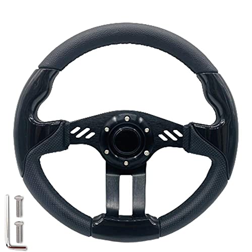 12.5 Inch Golf Cart Steering Wheel Universal for Golf Cart Club Car DS Precedent, EZGO RXV TXT Yamaha Club Car Steering Wheel