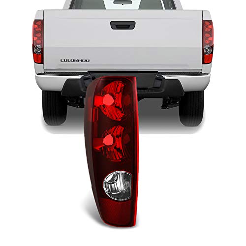 AKKON - For Chevy Colorado/GMC Canyon Pickup Truck Red Clear Tail Brake Light Driver Left Side Replacement