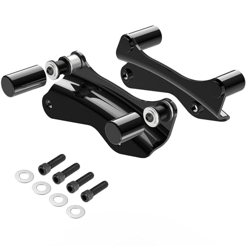 Amazicha Vivid Black 4 Point Docking Hardware Kit, 4 PCS Docking Hardware Covers Compatible for Harley Davidson Touring Street Glide Electra Glide Road Glide Road King 2014-2024