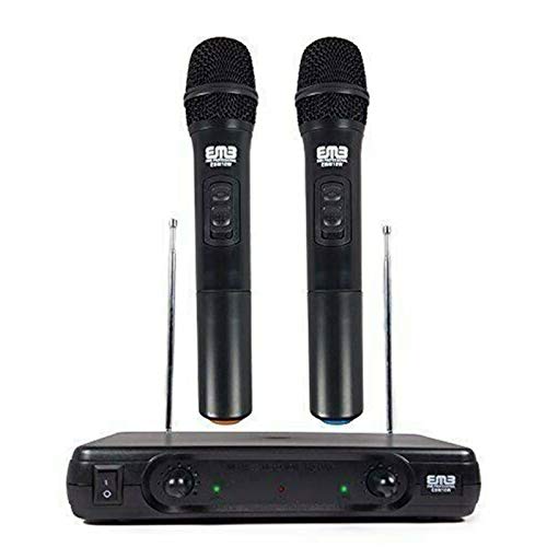 EMB Pro EBM10W Professional Dual VHF Wireless Handheld Microphone System