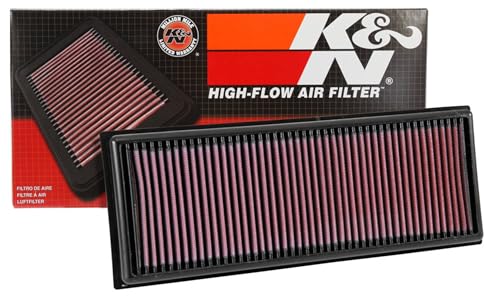 KN Engine Air Filter: Reusable, Clean Every 75,000 Miles, Washable, Replacement Car Air Filter: Compatible 2013-2019 CITROEN/DS/OPEL/PEUGEOT Berlingo, C3, C4, DS3, Crossland X, Grandland, 33-3039