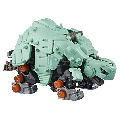 ZOIDS Hasbro Mega Battlers Tanks - Turtle-Type Buildable Beast Figure with Motorized Motion - Toys for Kids Ages 8 and Up, 53 Pieces E5544