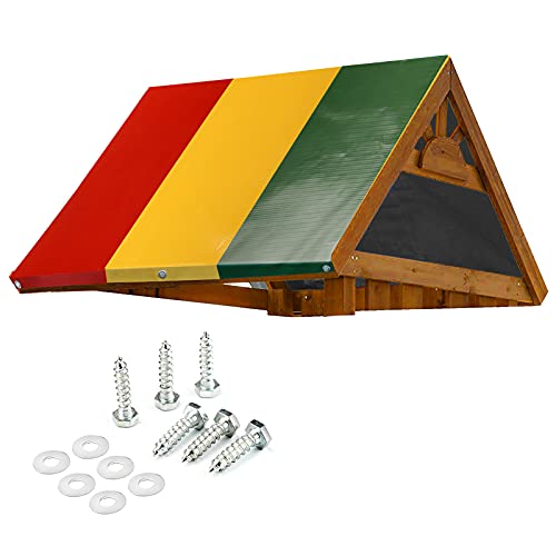 MOFEEZ 52" x 90" Swing Set Replacement Tarp for Play Set Outdoor, 100 PVC Vinyl Coated Marine Grade Fabric, Multi-Color