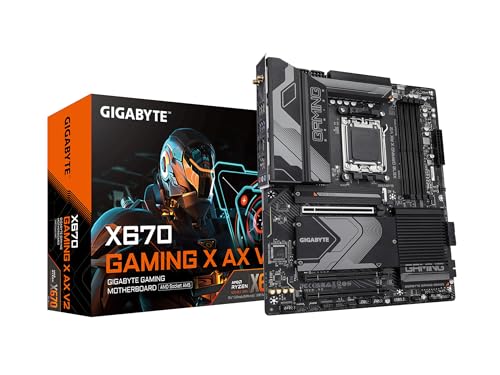 Gigabyte Ultra Durable X670 Gaming X AX V2 Gaming Desktop Motherboard - AMD X670 Chipset - Socket AM5 - ATX - 5-Year Warranty