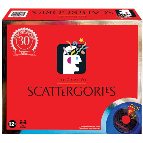 Scattergories 30th Anniversary Edition with Electronic Timer by Winning Moves Games USA, Timeless Family Game Enjoyed by Millions for ages 12 and up, 2-6 Players 1229