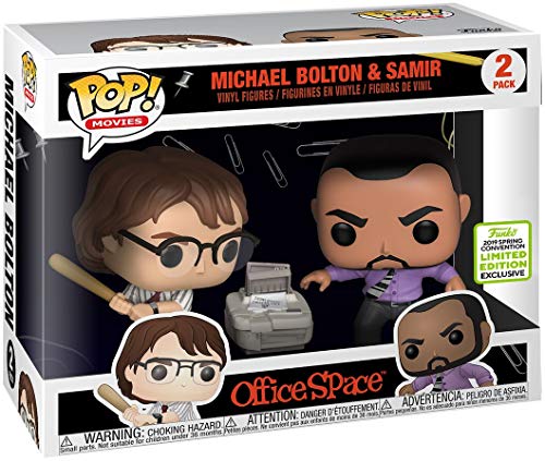 Funko POP! Movies: Office Space 2-Pack Michael Bolton Samir Limited Edition Exclusive 2019 Spring Convention